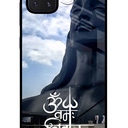 Om Namah Shivay Samsung Note 10 Lite Glass Case Back Cover by Casekaro