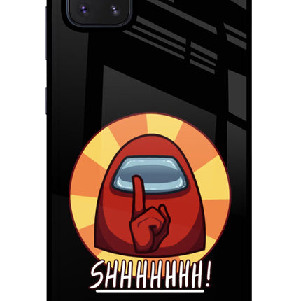 Among Us Shhh! Samsung Note 10 Lite Glass Case Back Cover by Casekaro
