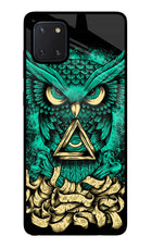 Green Owl Samsung Note 10 Lite Glass Case