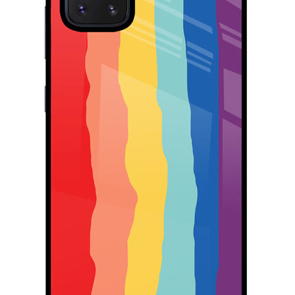 Rainbow Samsung Note 10 Lite Glass Case Back Cover by Casekaro