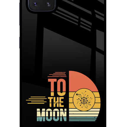 To the Moon Samsung Note 10 Lite Glass Case Back Cover by Casekaro