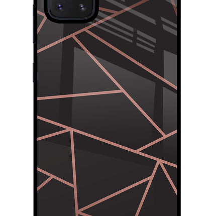 Geometric Pattern Samsung Note 10 Lite Glass Case Back Cover by Casekaro