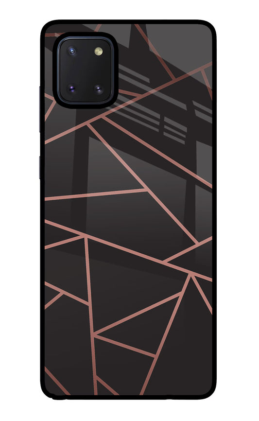 Geometric Pattern Samsung Note 10 Lite Glass Case