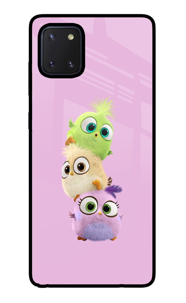 Cute Little Birds Samsung Note 10 Lite Glass Case Back Cover by Casekaro