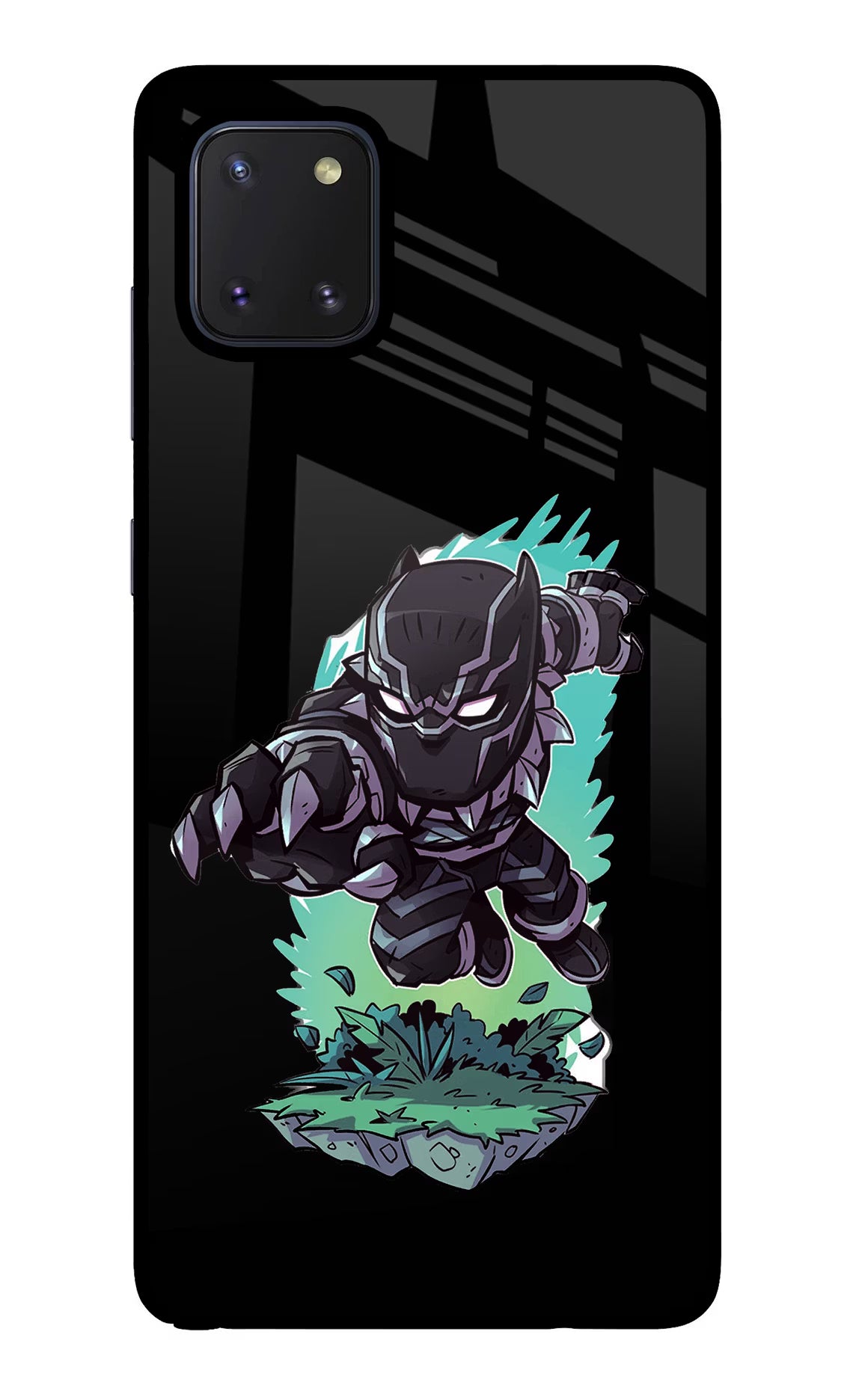 Black Panther Samsung Note 10 Lite Glass Case