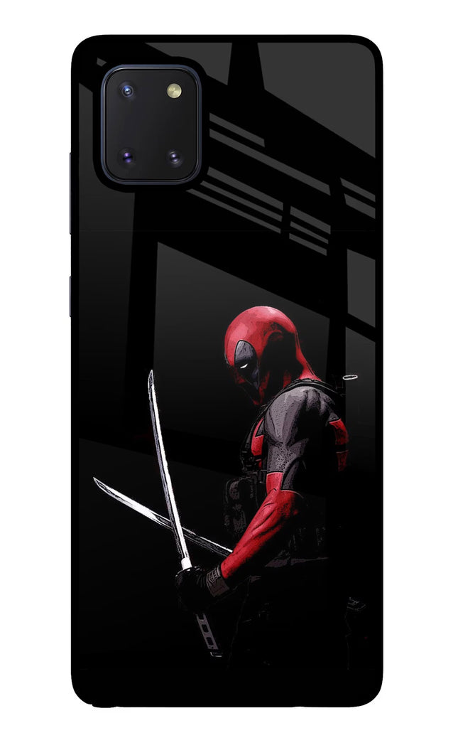 Deadpool Samsung Note 10 Lite Glass Case Back Cover by Casekaro