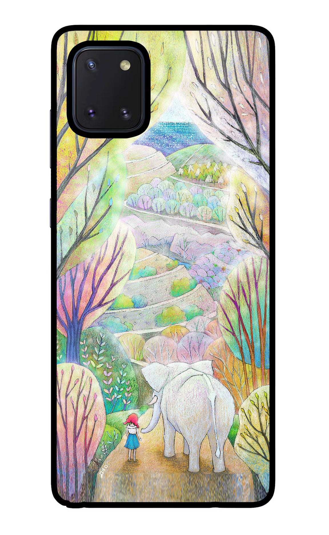 Nature Painting Samsung Note 10 Lite Glass Case Back Cover by Casekaro