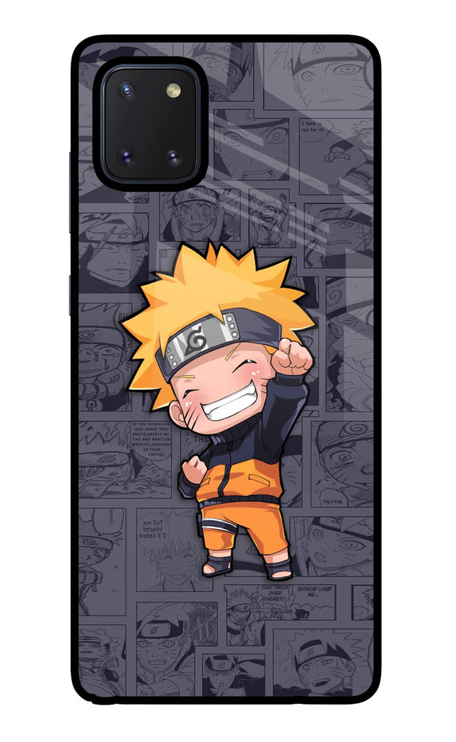 Chota Naruto Samsung Note 10 Lite Glass Case Back Cover by Casekaro