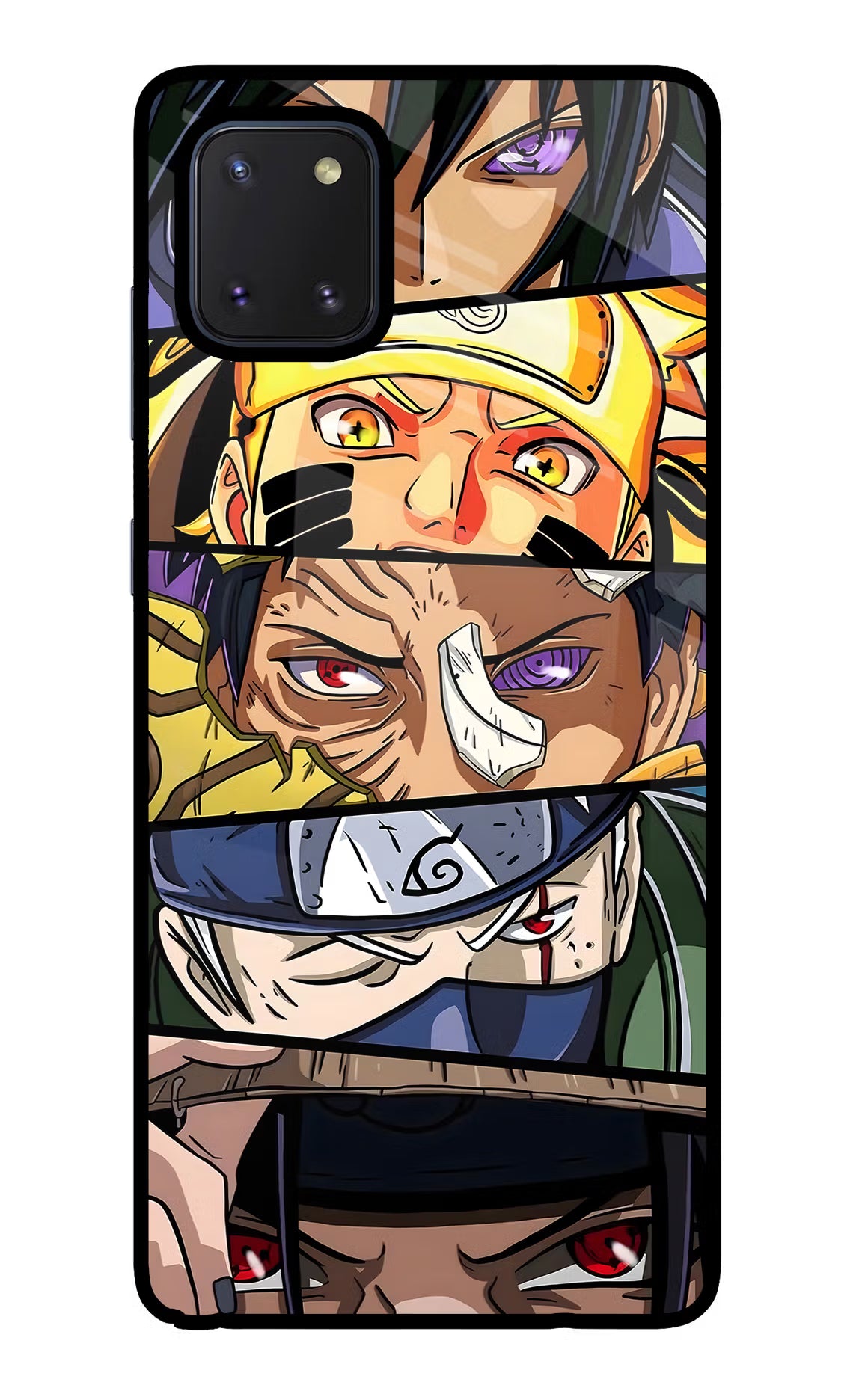 Naruto Character Samsung Note 10 Lite Glass Case Back Cover by Casekaro
