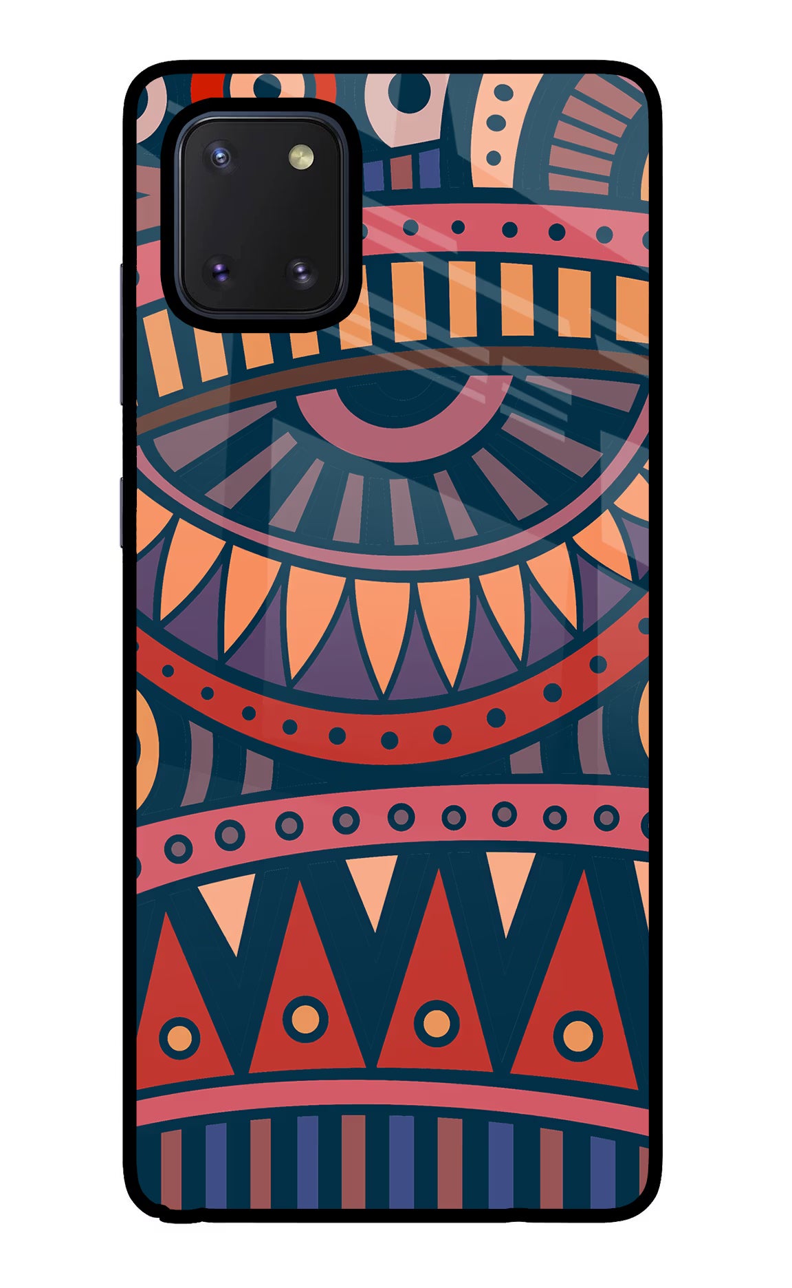 African Culture Design Samsung Note 10 Lite Glass Case Back Cover by Casekaro