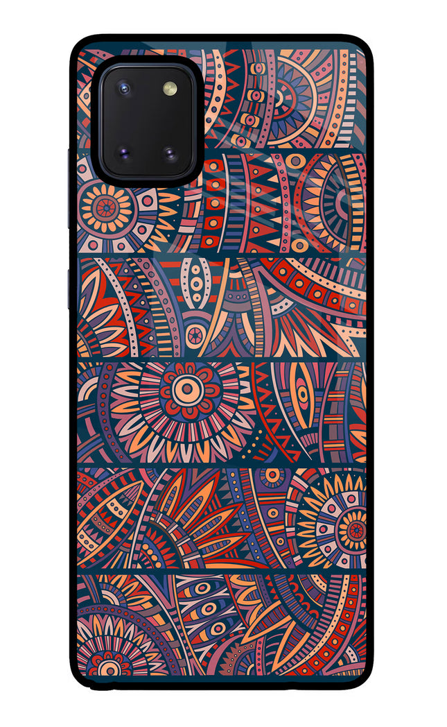 African Culture Design Samsung Note 10 Lite Glass Case Back Cover by Casekaro