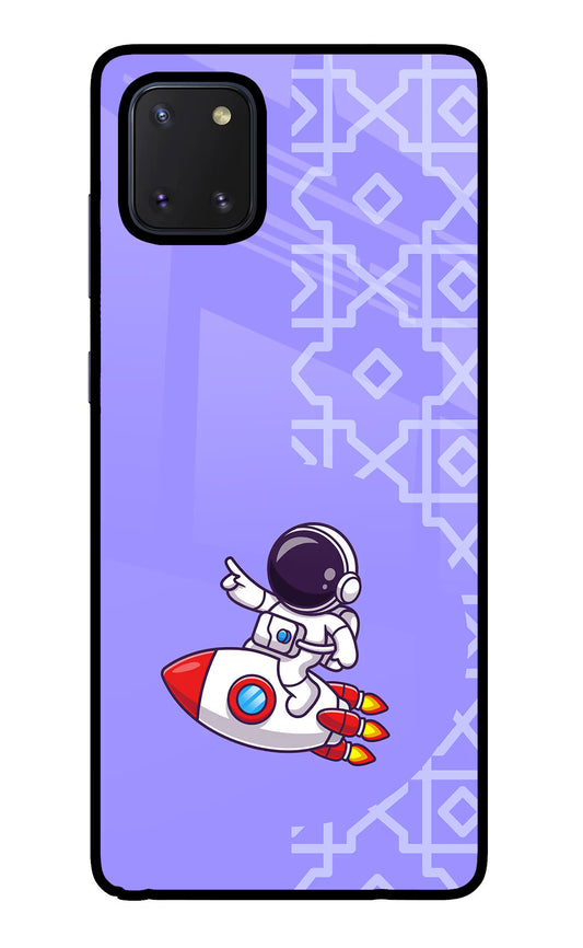 Cute Astronaut Samsung Note 10 Lite Glass Case