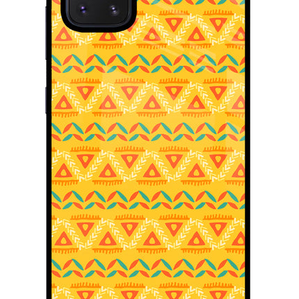 Tribal Pattern Samsung Note 10 Lite Glass Case Back Cover by Casekaro