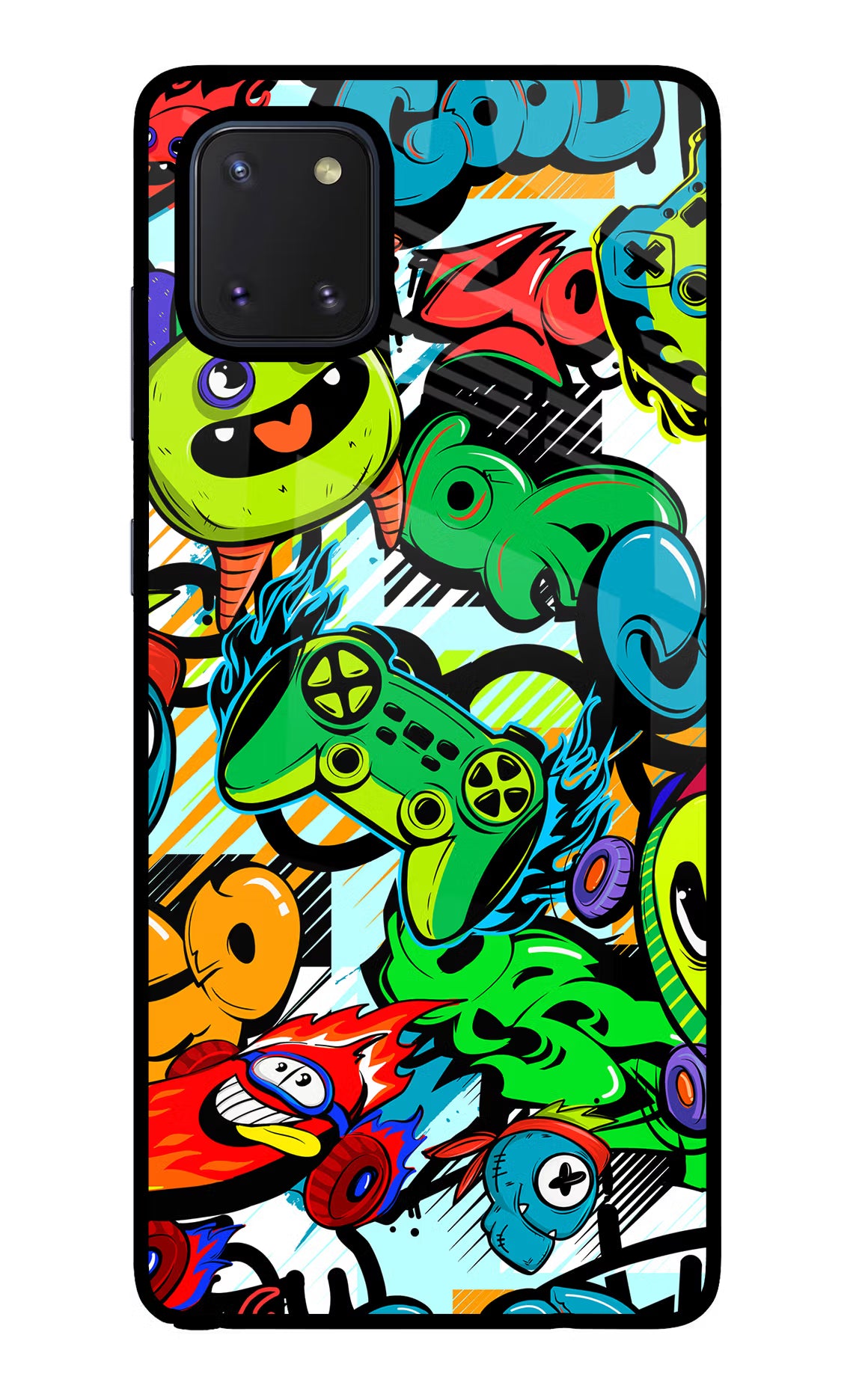 Game Doodle Samsung Note 10 Lite Glass Case