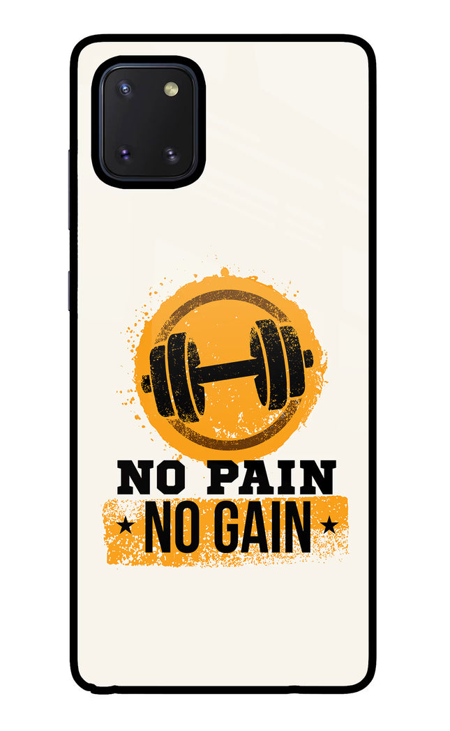 No Pain No Gain Samsung Note 10 Lite Glass Case
