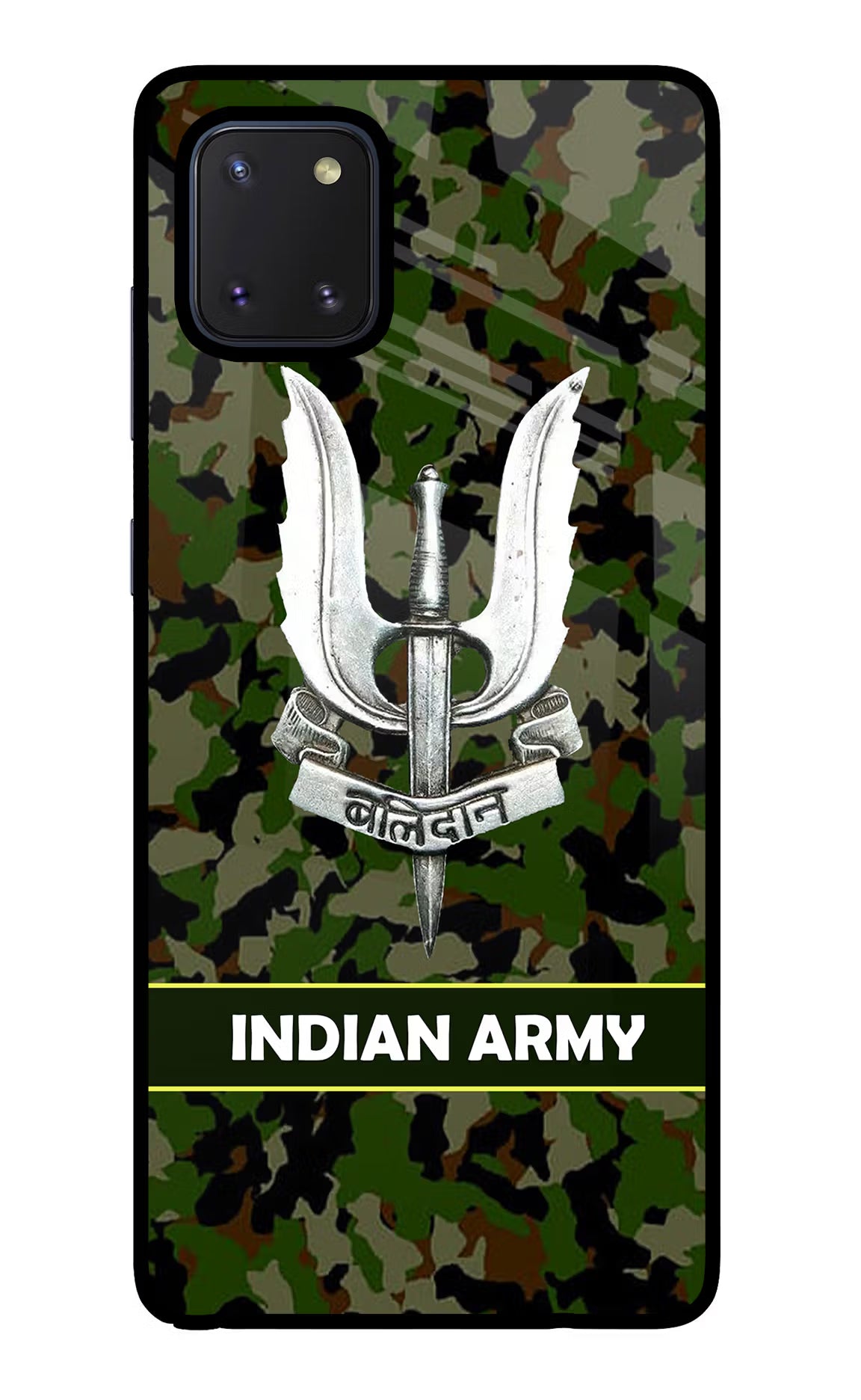 Balidan Indian Logo Samsung Note 10 Lite Glass Case Back Cover by Casekaro