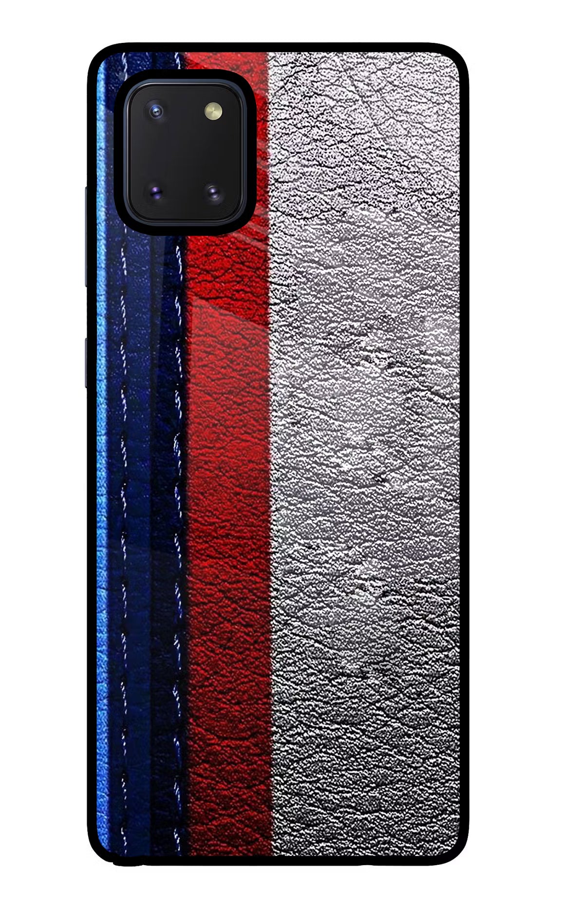 BMW Stripes Samsung Note 10 Lite Glass Case Back Cover by Casekaro