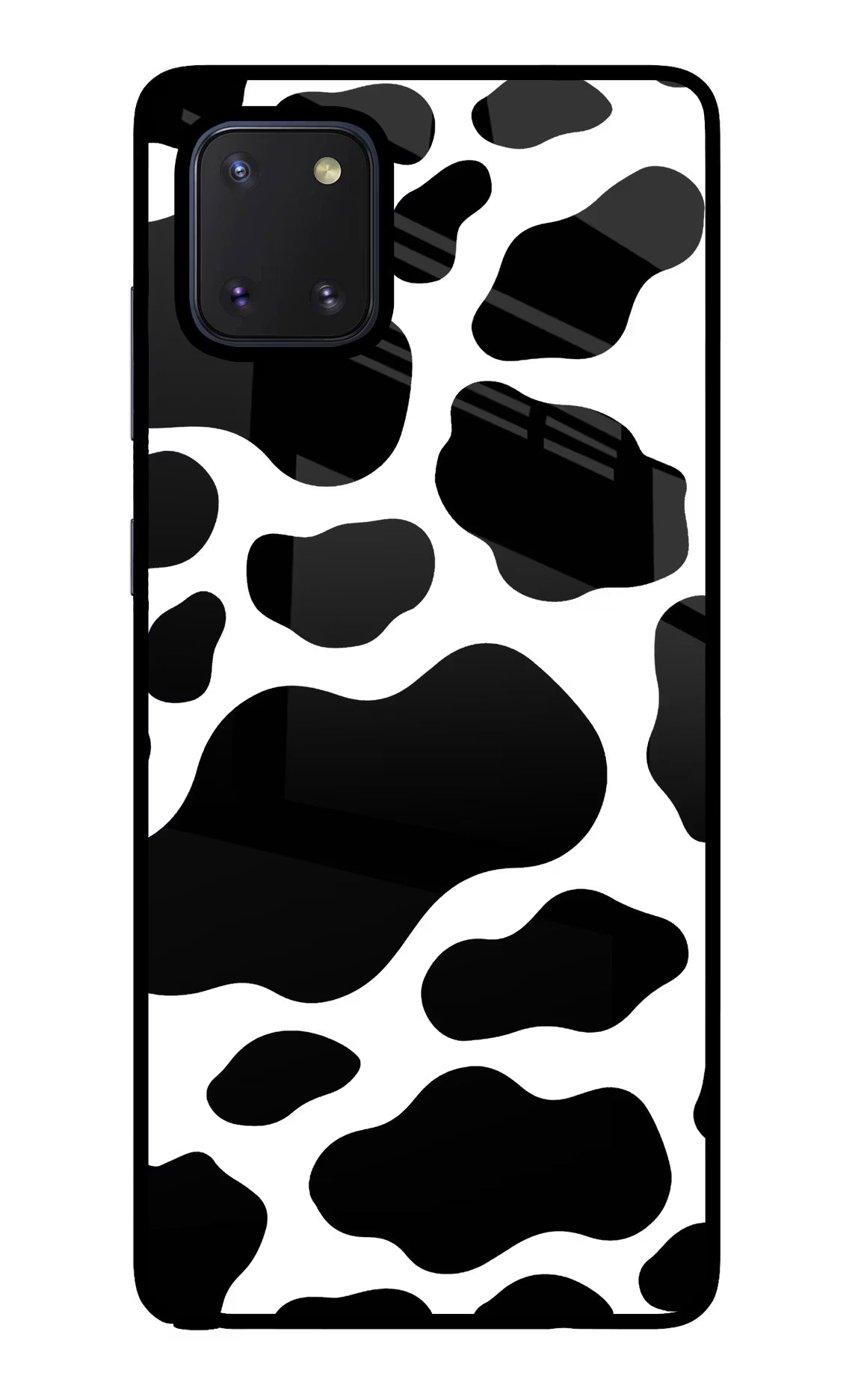 Cow Spots Samsung Note 10 Lite Glass Case Back Cover by Casekaro