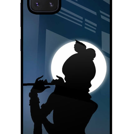 Shri Krishna Silhouette Samsung Note 10 Lite Glass Case Back Cover by Casekaro