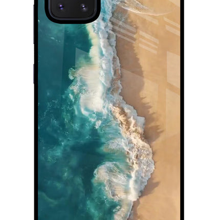 Ocean Beach Samsung Note 10 Lite Glass Case Back Cover by Casekaro