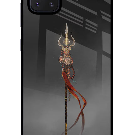 Shiv Trishul Samsung Note 10 Lite Glass Case Back Cover by Casekaro