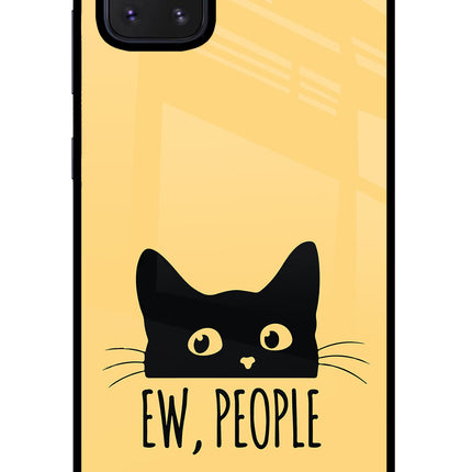 Ew People Catitude Samsung Note 10 Lite Glass Case Back Cover by Casekaro