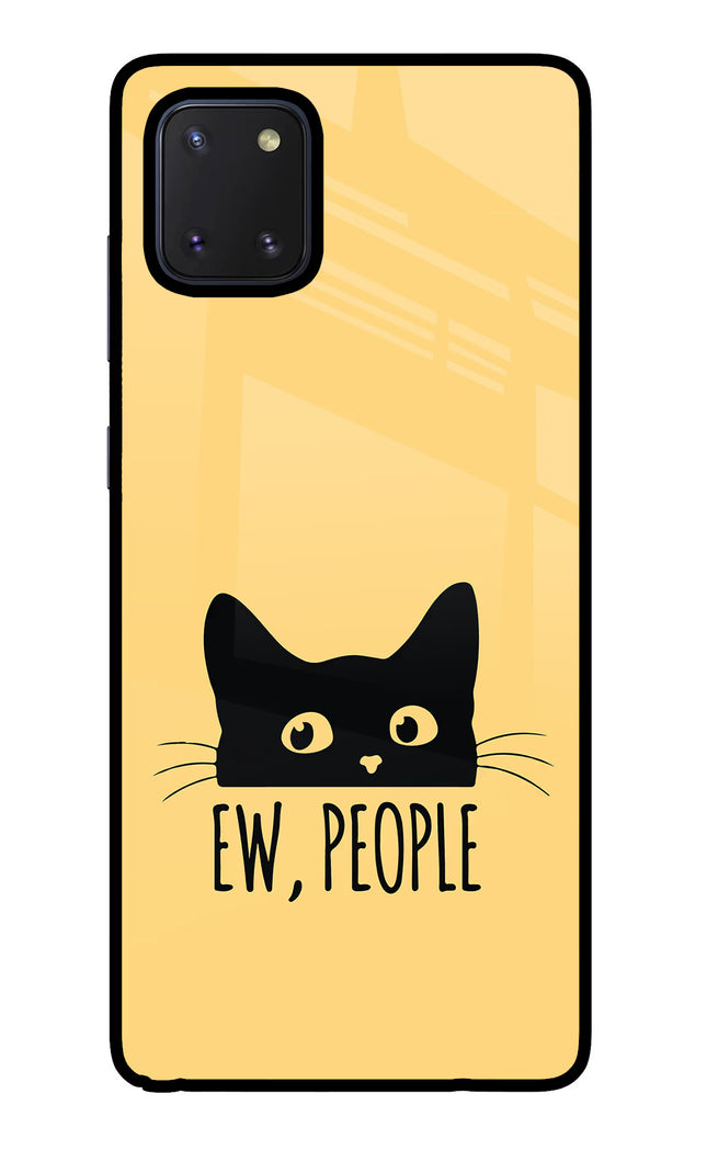Ew People Catitude Samsung Note 10 Lite Glass Case Back Cover by Casekaro