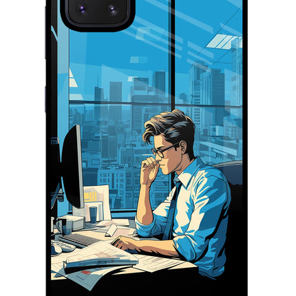 Focused Hustler (AI Generated) Samsung Note 10 Lite Glass Case Back Cover by Casekaro