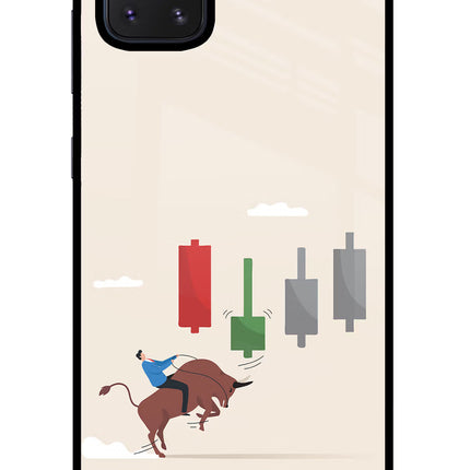 Bull Trading Momentum Samsung Note 10 Lite Glass Case Back Cover by Casekaro