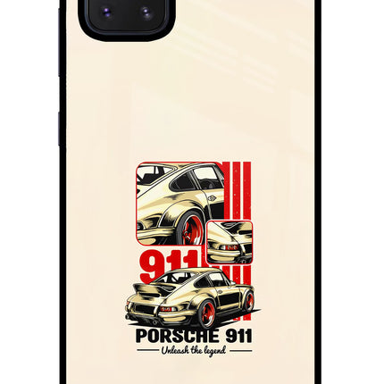 Classic Porsche 911 Samsung Note 10 Lite Glass Case Back Cover by Casekaro