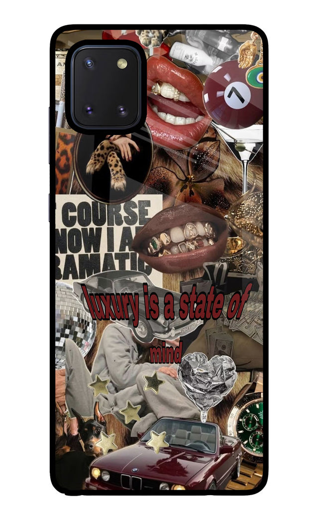 Luxury Samsung Note 10 Lite Glass Case Back Cover by Casekaro