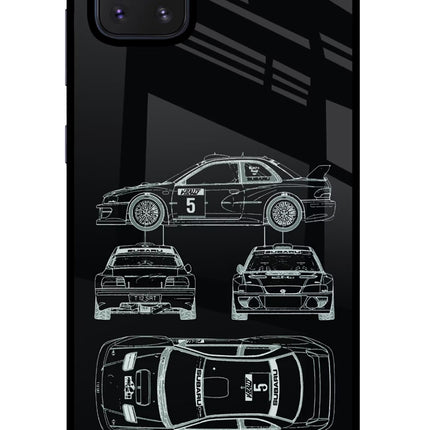 WRC'99 Samsung Note 10 Lite Glass Case Back Cover by Casekaro