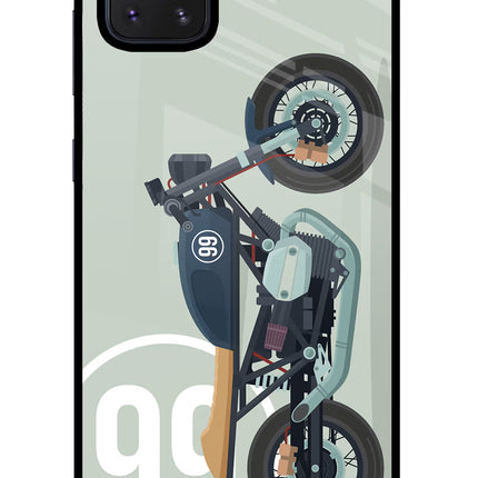 Classic Cafe Racer 99 Samsung Note 10 Lite Glass Case Back Cover by Casekaro