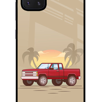 Desert Classic Drive Samsung Note 10 Lite Glass Case Back Cover by Casekaro