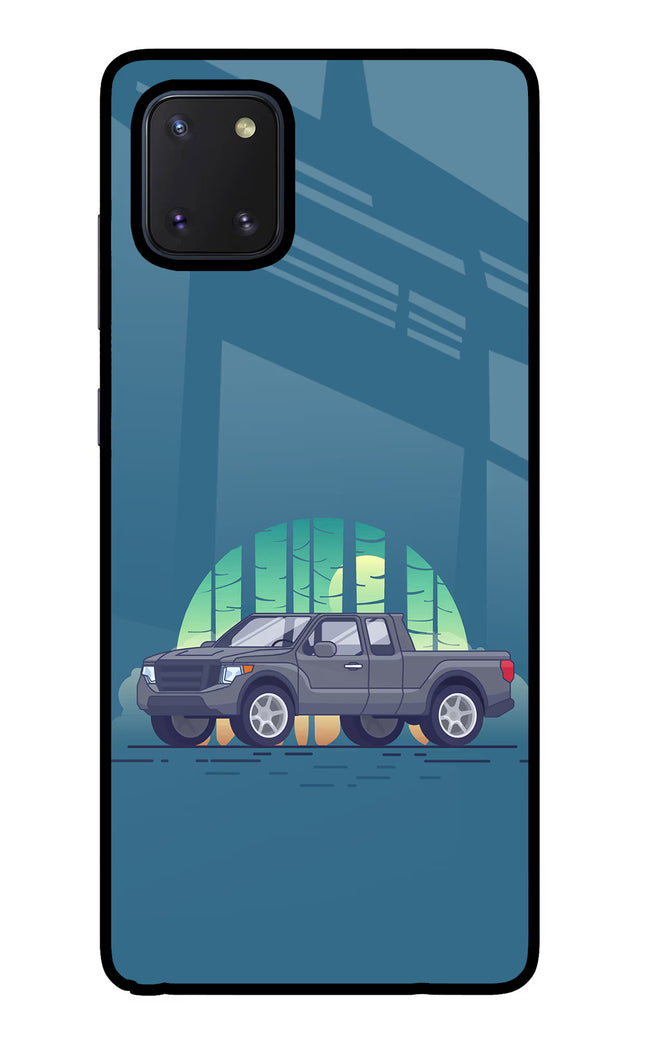 Retro Garage Vibe Samsung Note 10 Lite Glass Case Back Cover by Casekaro
