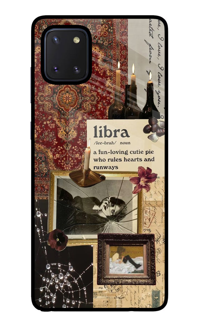 Libra Zodiac Samsung Note 10 Lite Glass Case Back Cover by Casekaro