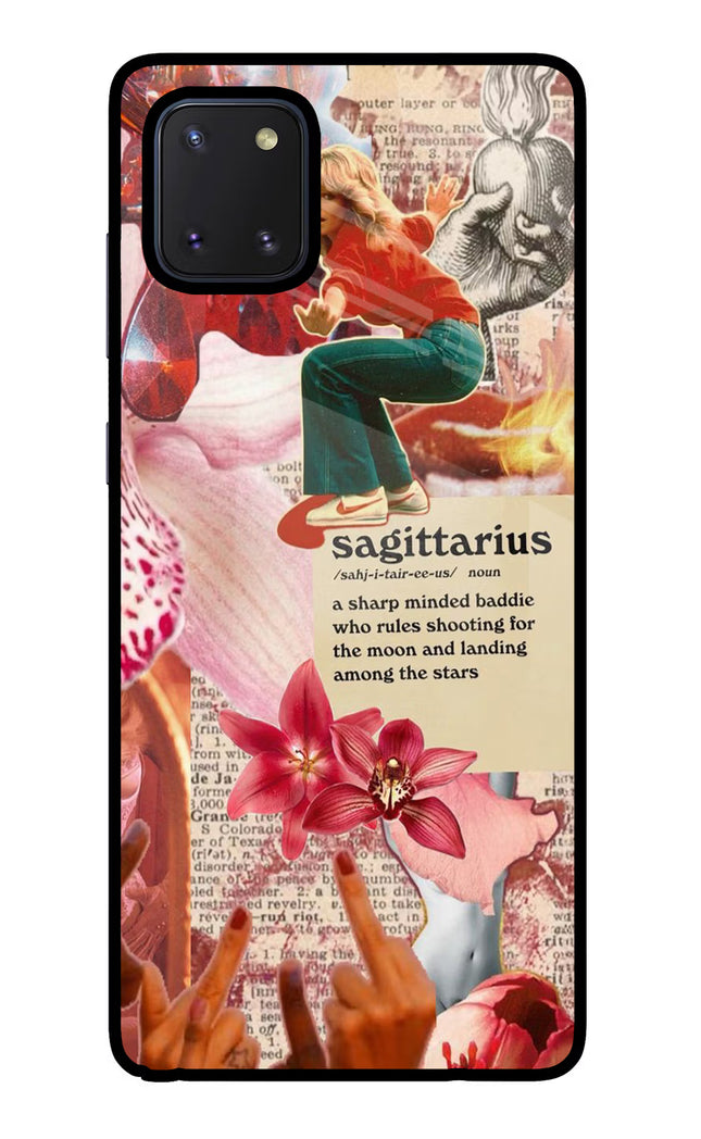 Sagittarius Zodiac Samsung Note 10 Lite Glass Case Back Cover by Casekaro