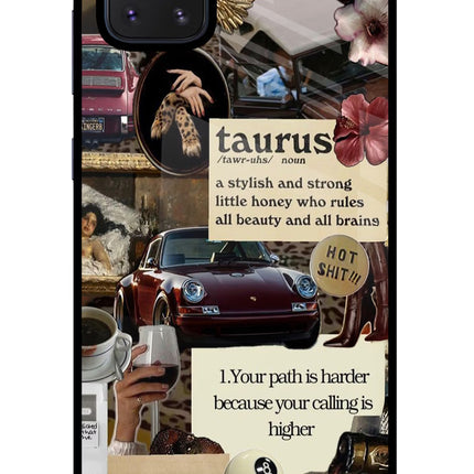 Taurus Zodiac Samsung Note 10 Lite Glass Case Back Cover by Casekaro