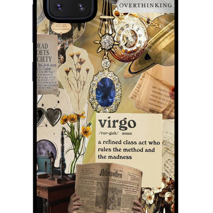 Virgo Zodiac Samsung Note 10 Lite Glass Case Back Cover by Casekaro