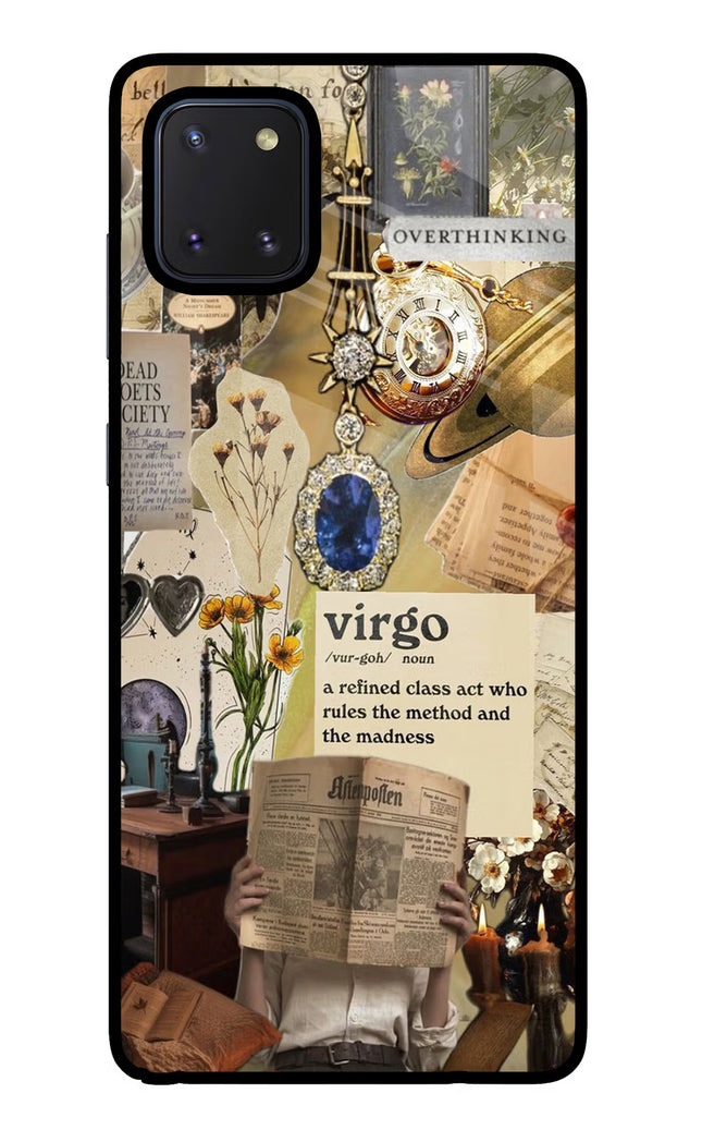 Virgo Zodiac Samsung Note 10 Lite Glass Case Back Cover by Casekaro