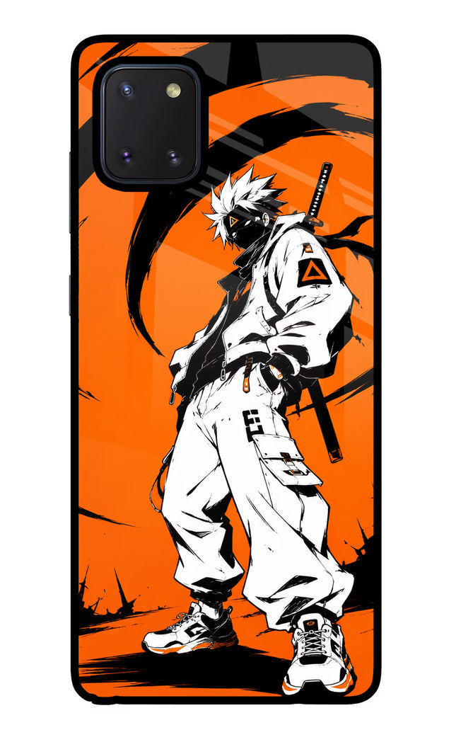 Street Samurai  Samsung Note 10 Lite Glass Case Back Cover by Casekaro
