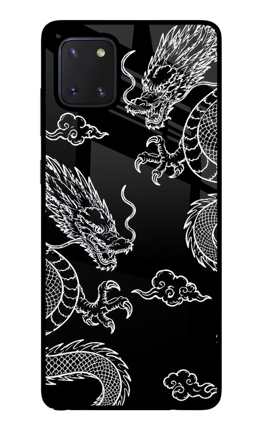 Twin Dragons Samsung Note 10 Lite Glass Case