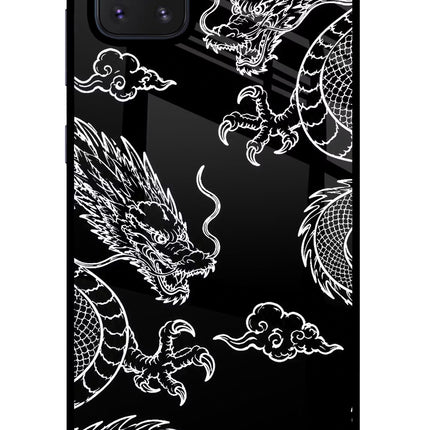 Twin Dragons Samsung Note 10 Lite Glass Case Back Cover by Casekaro