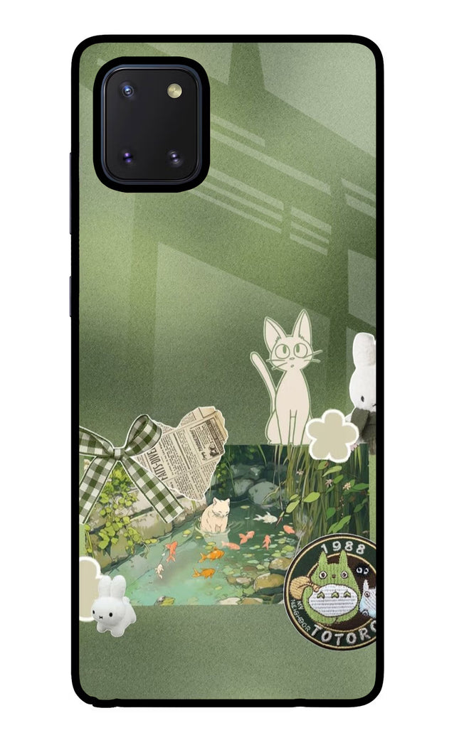 Aesthetic anime Samsung Note 10 Lite Glass Case Back Cover by Casekaro