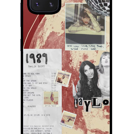 Taylor Swift Samsung Note 10 Lite Glass Case Back Cover by Casekaro