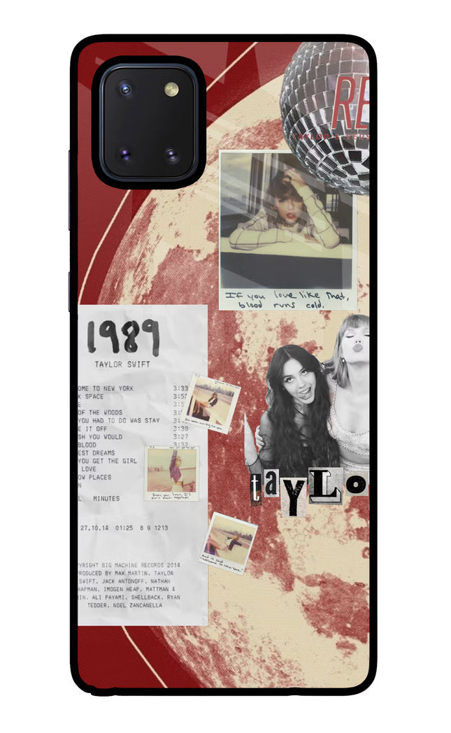 Taylor Swift Samsung Note 10 Lite Glass Case Back Cover by Casekaro