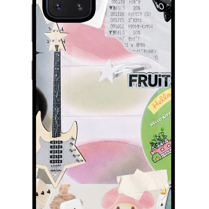 Softcore case Samsung Note 10 Lite Glass Case Back Cover by Casekaro