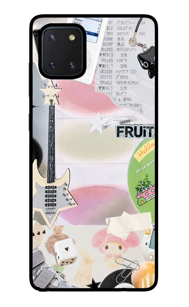 Softcore case Samsung Note 10 Lite Glass Case Back Cover by Casekaro