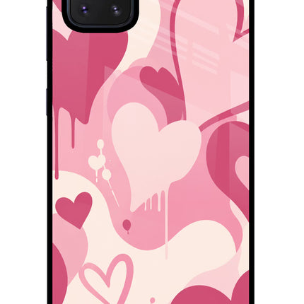 Hearty case Samsung Note 10 Lite Glass Case Back Cover by Casekaro