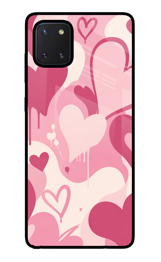 Hearty case Samsung Note 10 Lite Glass Case Back Cover by Casekaro